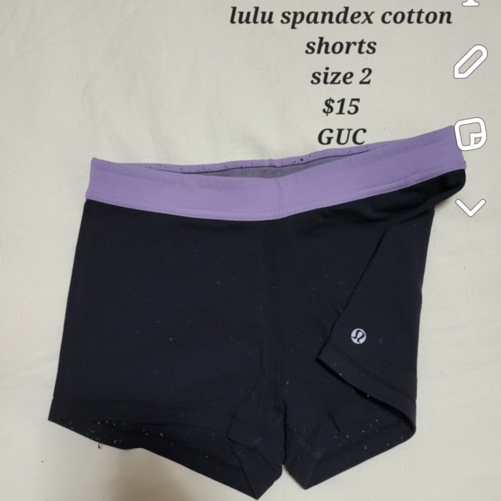 Lululemon spandex cotton short
